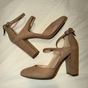 Tan Suede Heels
